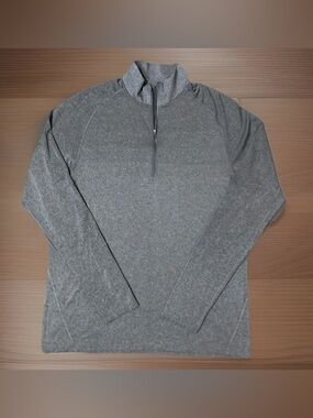 Lululemon 1/4 Zip Pullover Get Outside Get Sweaty Time to Get Dirty Size L